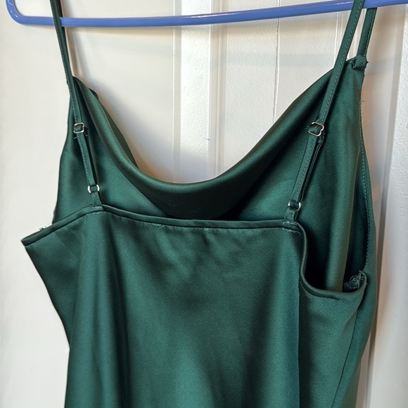 Emerald Green Cowl Neck Camisole Bodysuit Small S Dress Forum - Picture 4 of 6